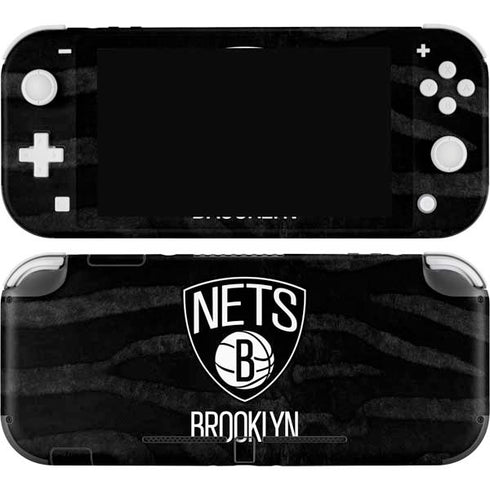 NBA Brooklyn Nets Black Animal Print Nintendo Switch Lite Skin